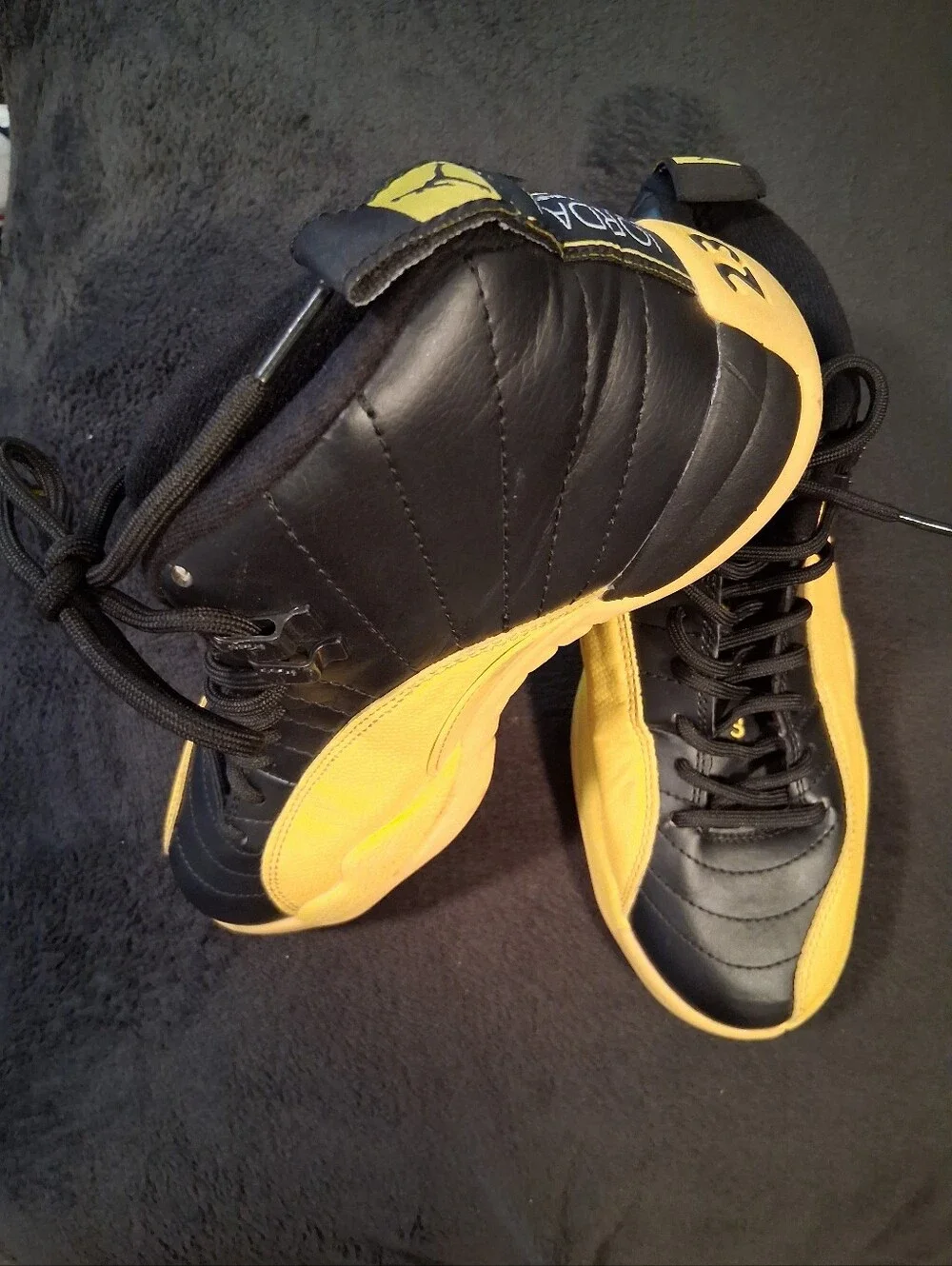 Air Jordan Men’s Athletic Shoes in Black & Yellow